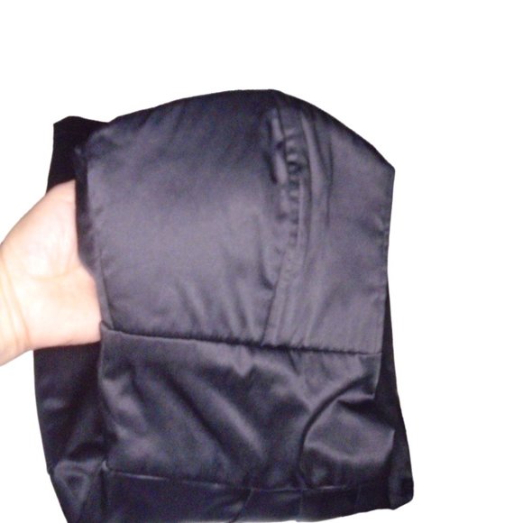 2/$25 Cute Silky Sheen Little Black Strapless Corset Dress with pleats & Pockets - Picture 3 of 3